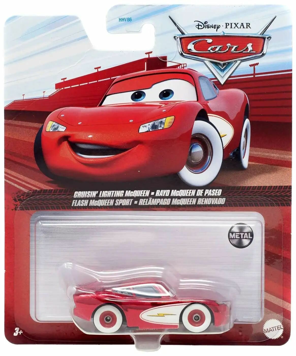 Disney / Pixar Cars Metal Cruisin' Lighting McQueen Diecast Car (1:55 scale) - коллекционная машинка