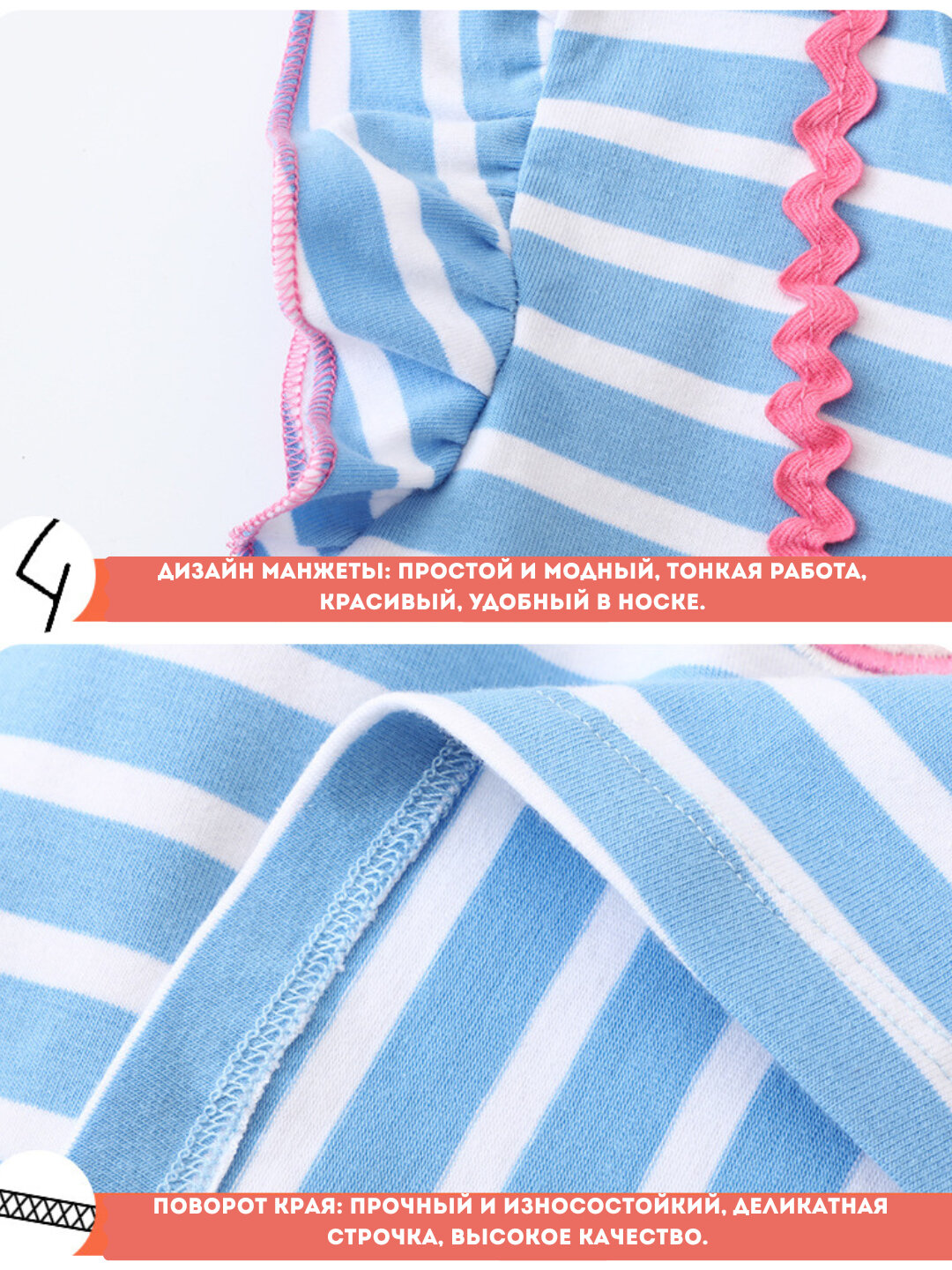 Платье, размер 4 года, голубой — фото 1