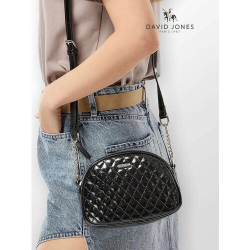 Сумка кросс-боди DAVID JONES фактура гладкая чёрный 2625₽