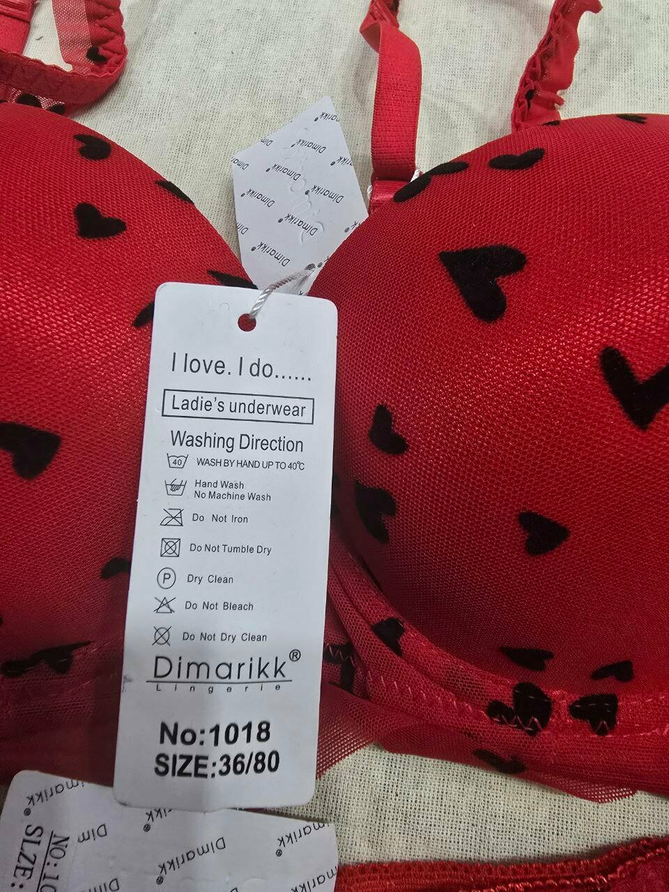 Комплект нижнего белья Базавая коллекция, размер 46-48, красный — фото 1