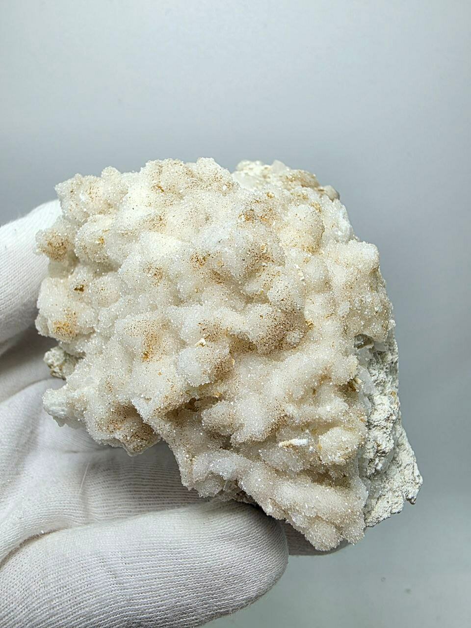 Друза кварца со сфалеритом 102 мм, 407 г.