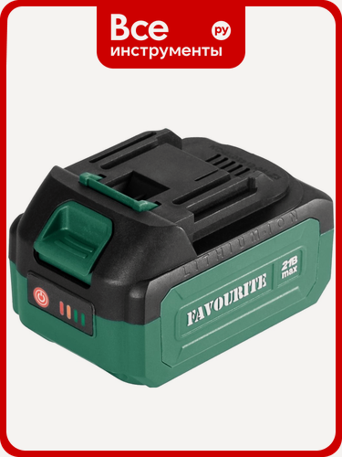 Изображение товара Аккумуляторная батарея FAVOURITE OBS Li-ion, 21 В, 4 Ач, слайдер, для полупрофессионального использования инструментов