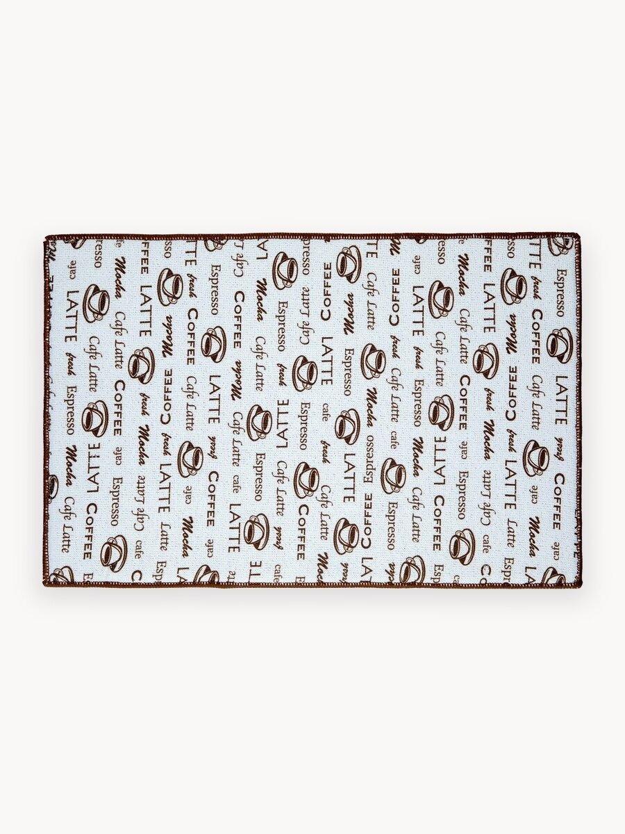 Коврик для сушки посуды впитывающий 31х47 "Mia Cara" коричневый