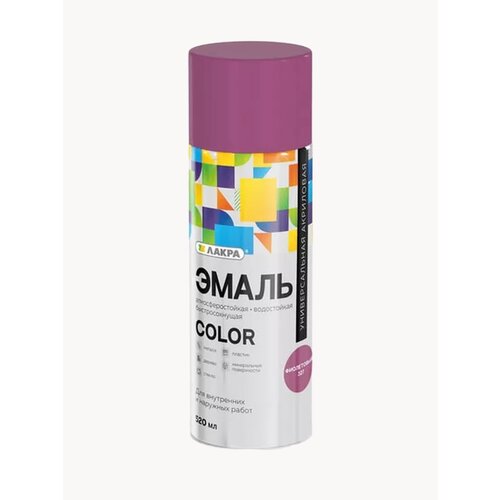Эмаль аэрозольная Зеленый 520 мл Лакра Color универсальная 37