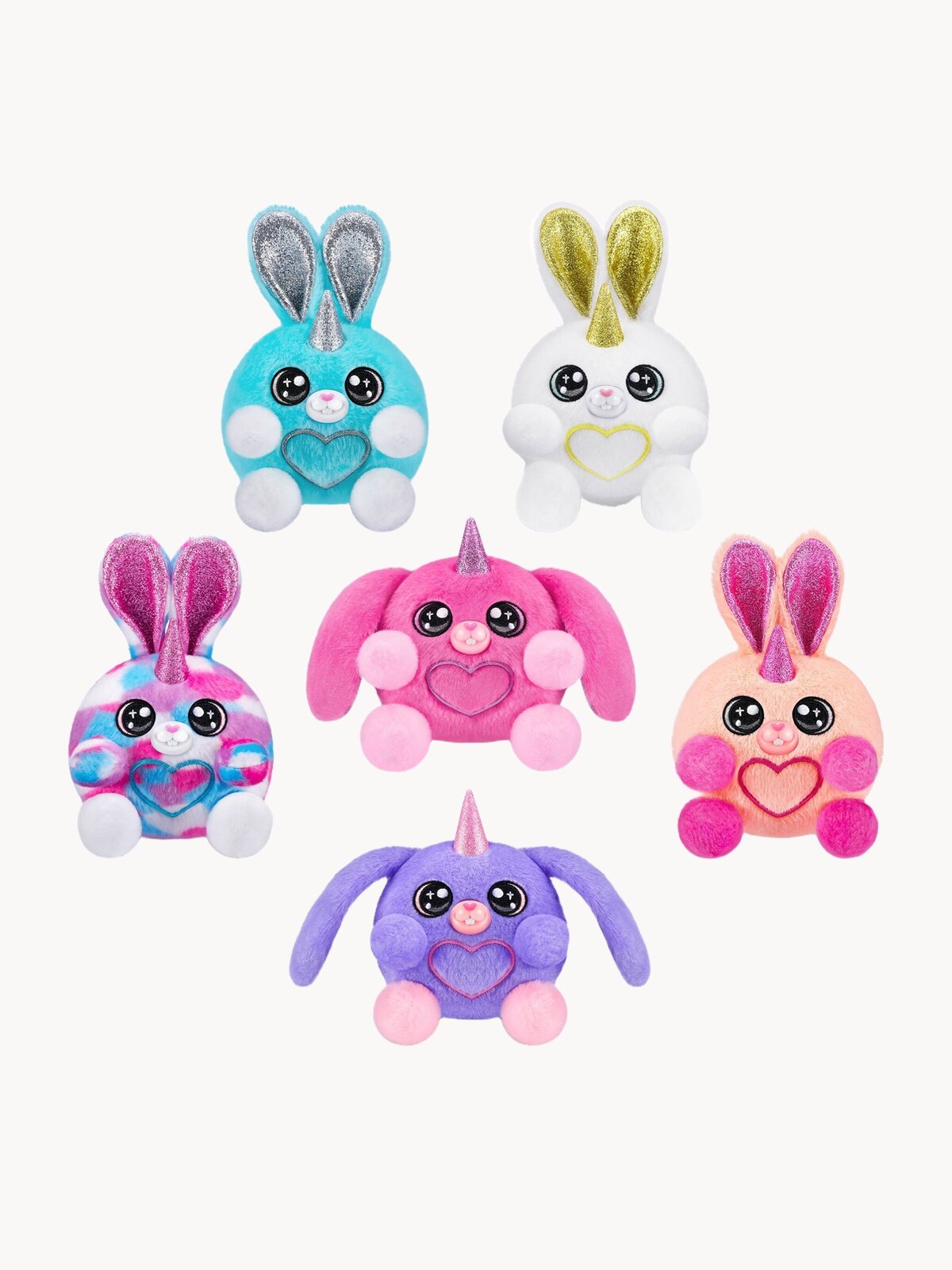 Игрушка-сюрприз ZURU RAINBOCORNS Bunnycorn / Плюшевый заяц Серия 2, игрушки для девочек, 9280