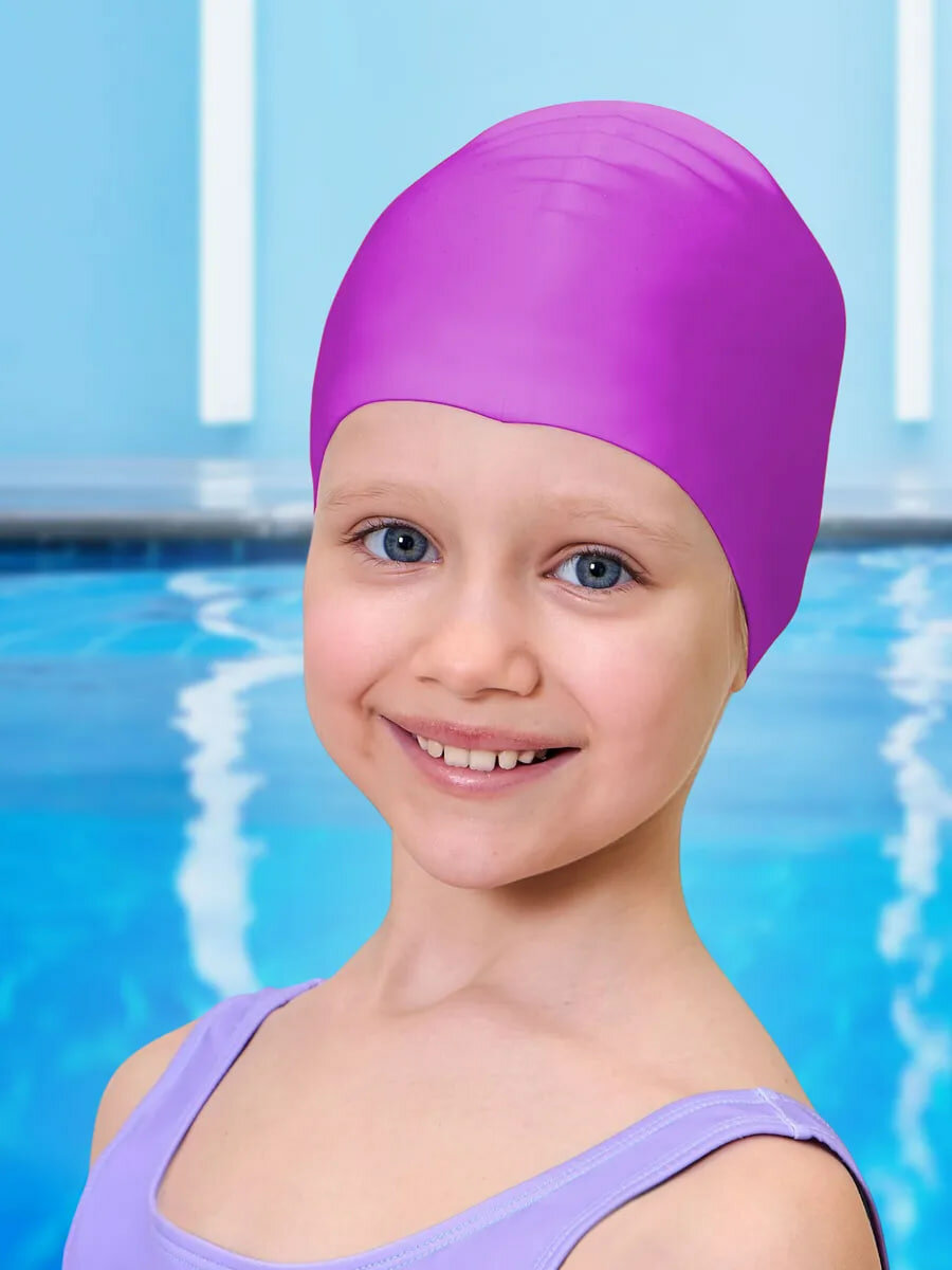 Cиликоновая шапочка для плавания — фото 1