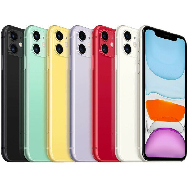 Смартфон Apple iPhone 11, экран 6.1", IPS 60Гц, 128ГБ, 12МП, черный — фото 1