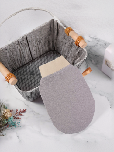 Изображение товара Антицеллюлитная эффективная мочалка - рукавица Кесе , для пилинга лица и тела, очищение и уход за телом, серый