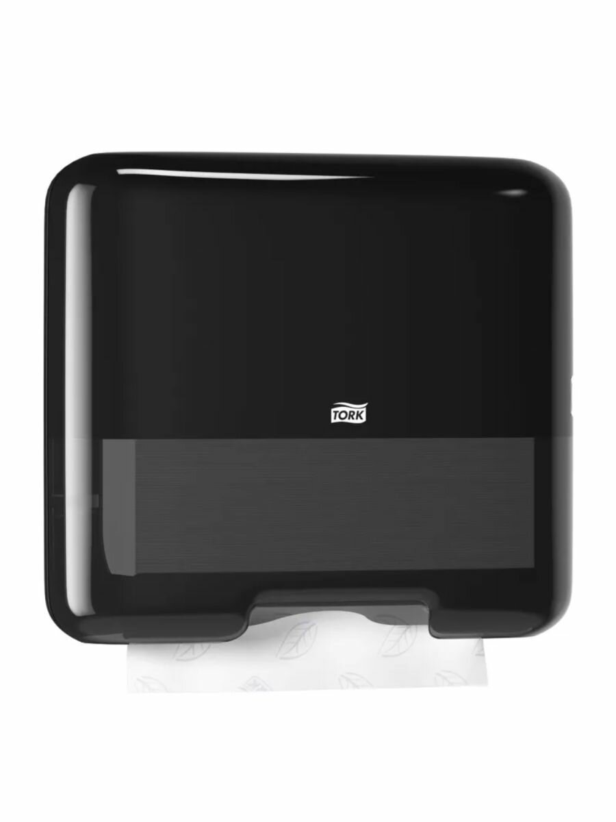 Диспенсер для листовых бумажных полотенец Tork H3 553108 чёрный