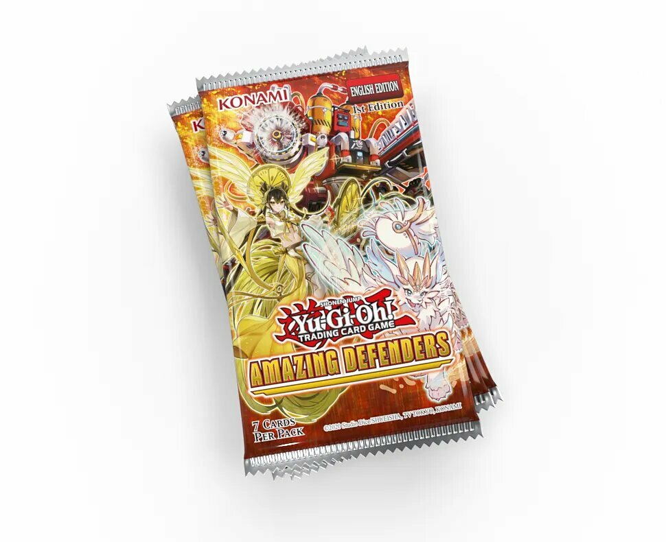 Настольная игра Yu-Gi-Oh - бустер Amazing Defenders на английском языке