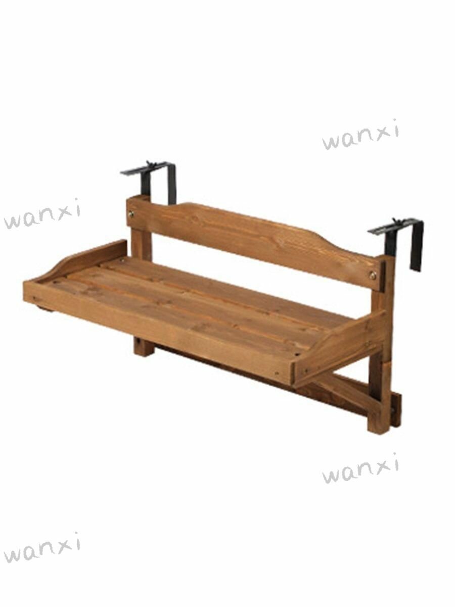 Балконный подвесной столик Массив дерева складной 60/90/120x30x30см