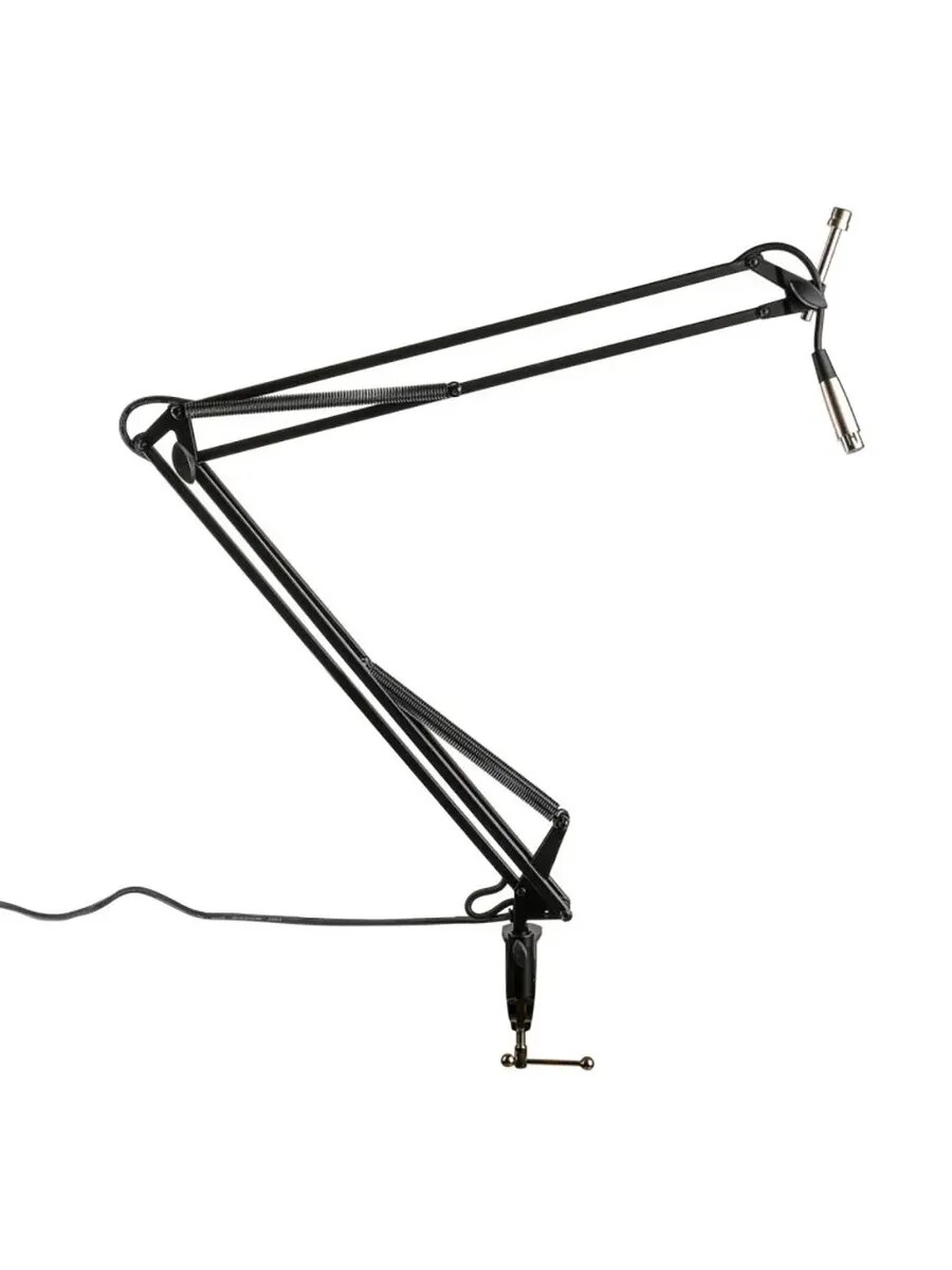 Стойка микрофонная пантограф со шнуром DD077 настольная