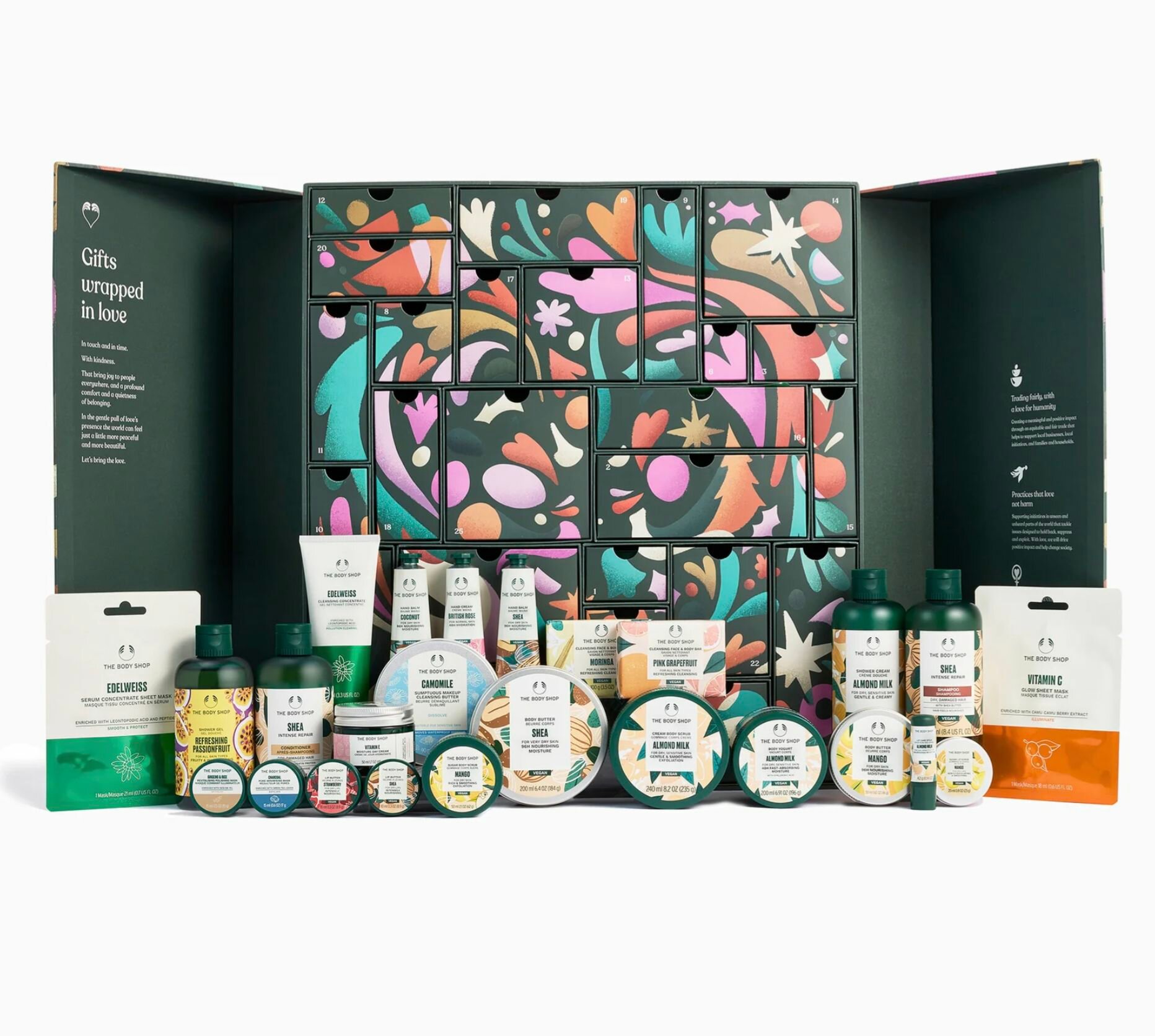 The Body Shop Бьюти Адвент-календарь Ultimate 2025 на 25 дней (25 средств внутри)