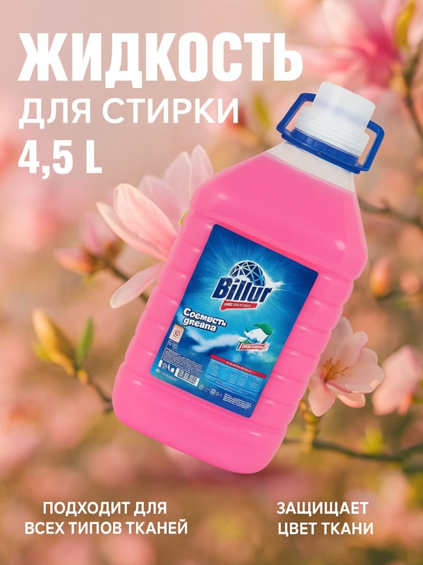Billur Гель-концентрат Billur, универсальный, для стиральных машин, 4,5л