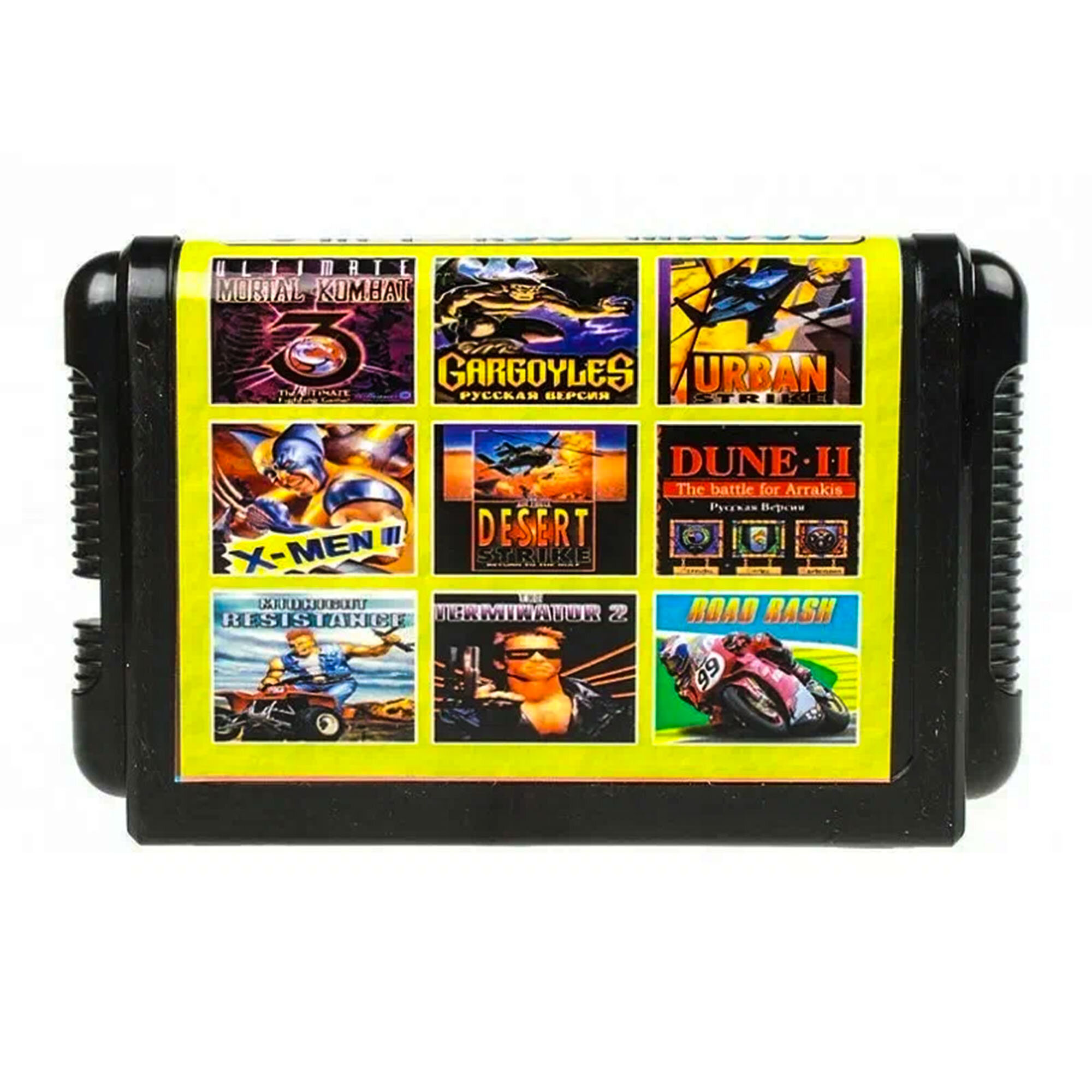 Картридж DVTech "Сборник 9 игр для Сега с Dune 2", экшн, гонки