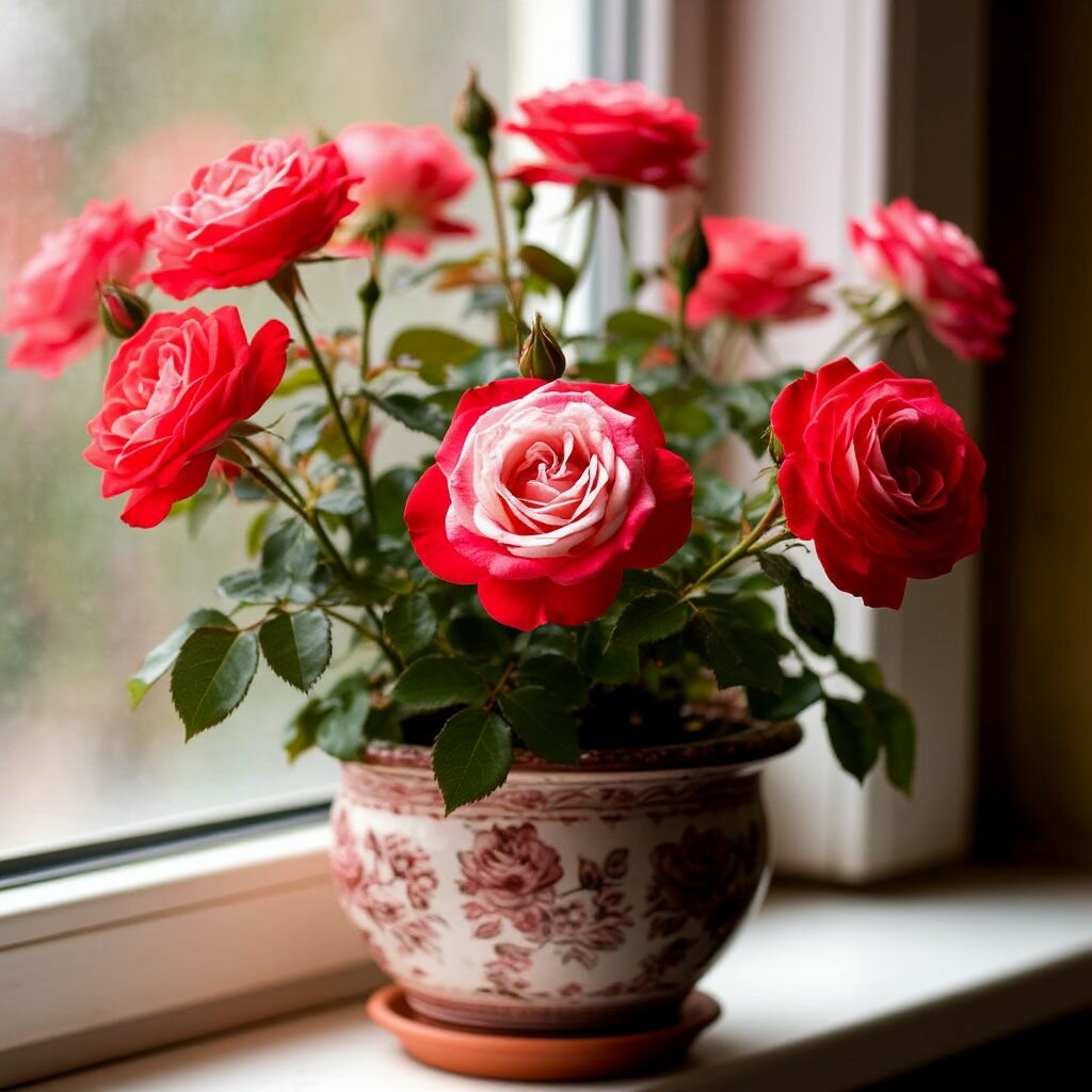 Роза махровая комнатная семена