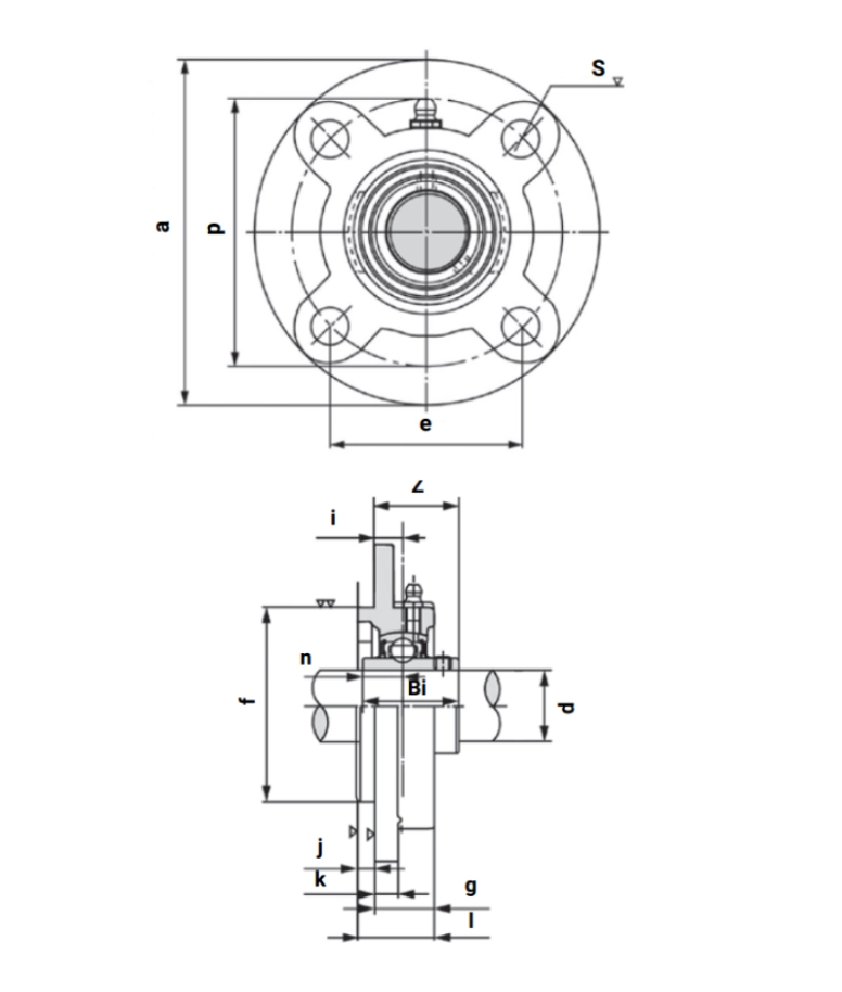Подшипниковый узел UCFC211 LIGHT TECHNIX — фото 1