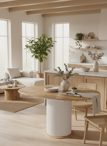 Изображение товара Стол кухонный обеденный раздвижной, 100 (139) х 100 см, Белый шагрень/Дуб тортуга