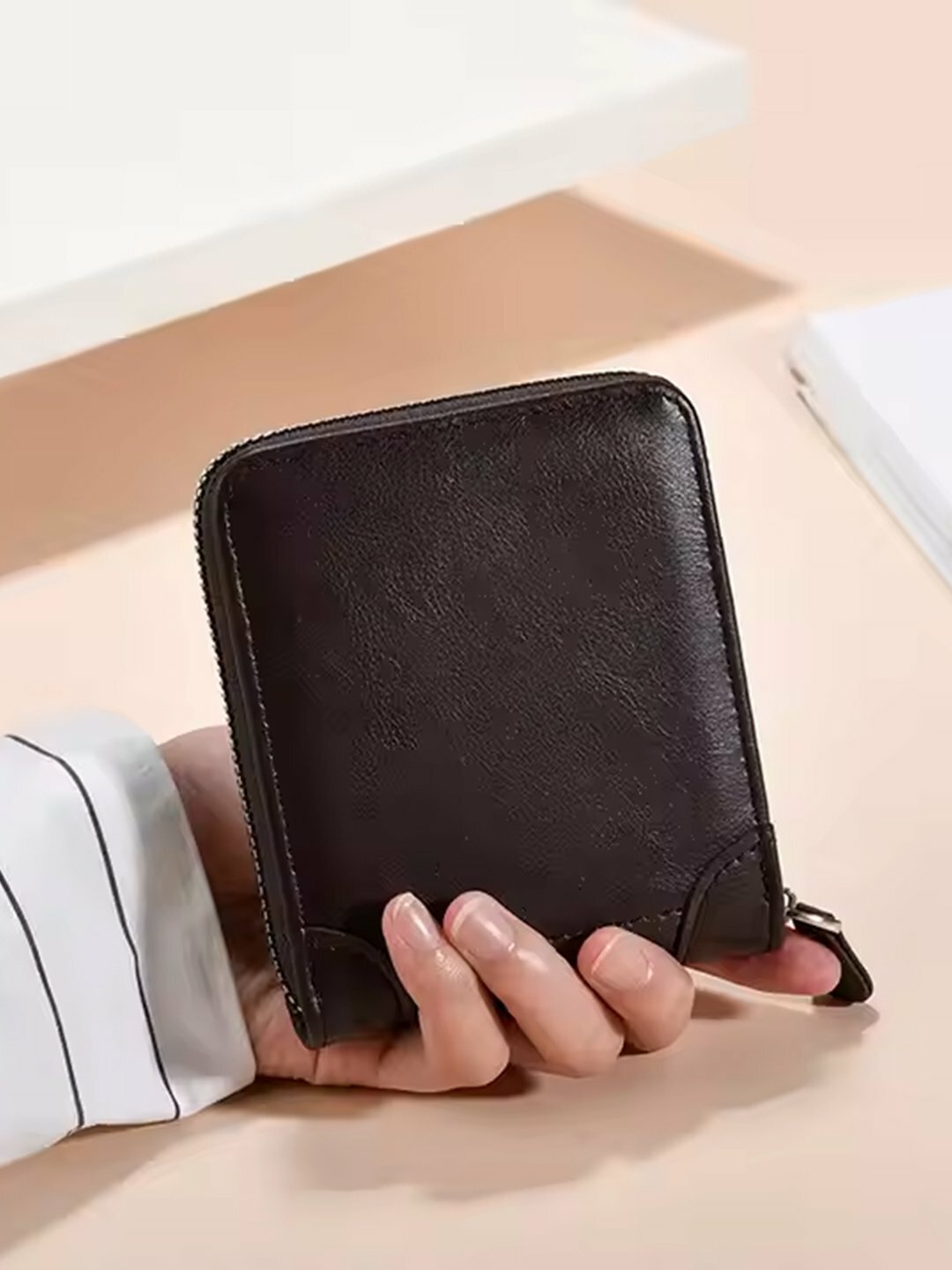 Кошелек , фактура гладкая, dark brown — фото 1