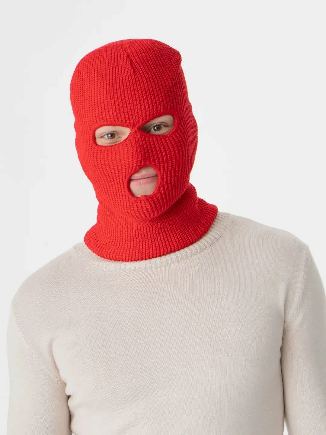 Балаклава  для взрослых и детей, размер L, 11/25 красный