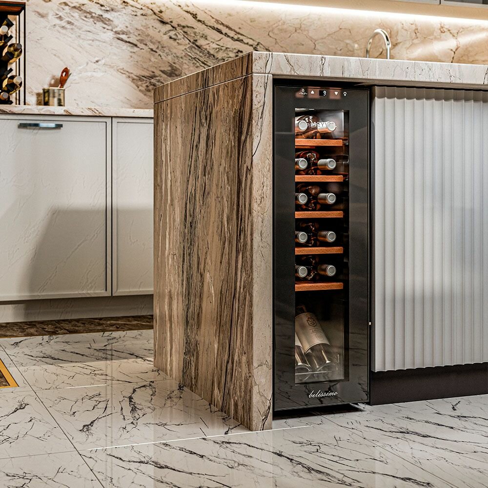 Картинки Винный шкаф Meyvel MV12-CBF1 (компрессорный отдельностоящий холодильник для вина на 12 бутылок)