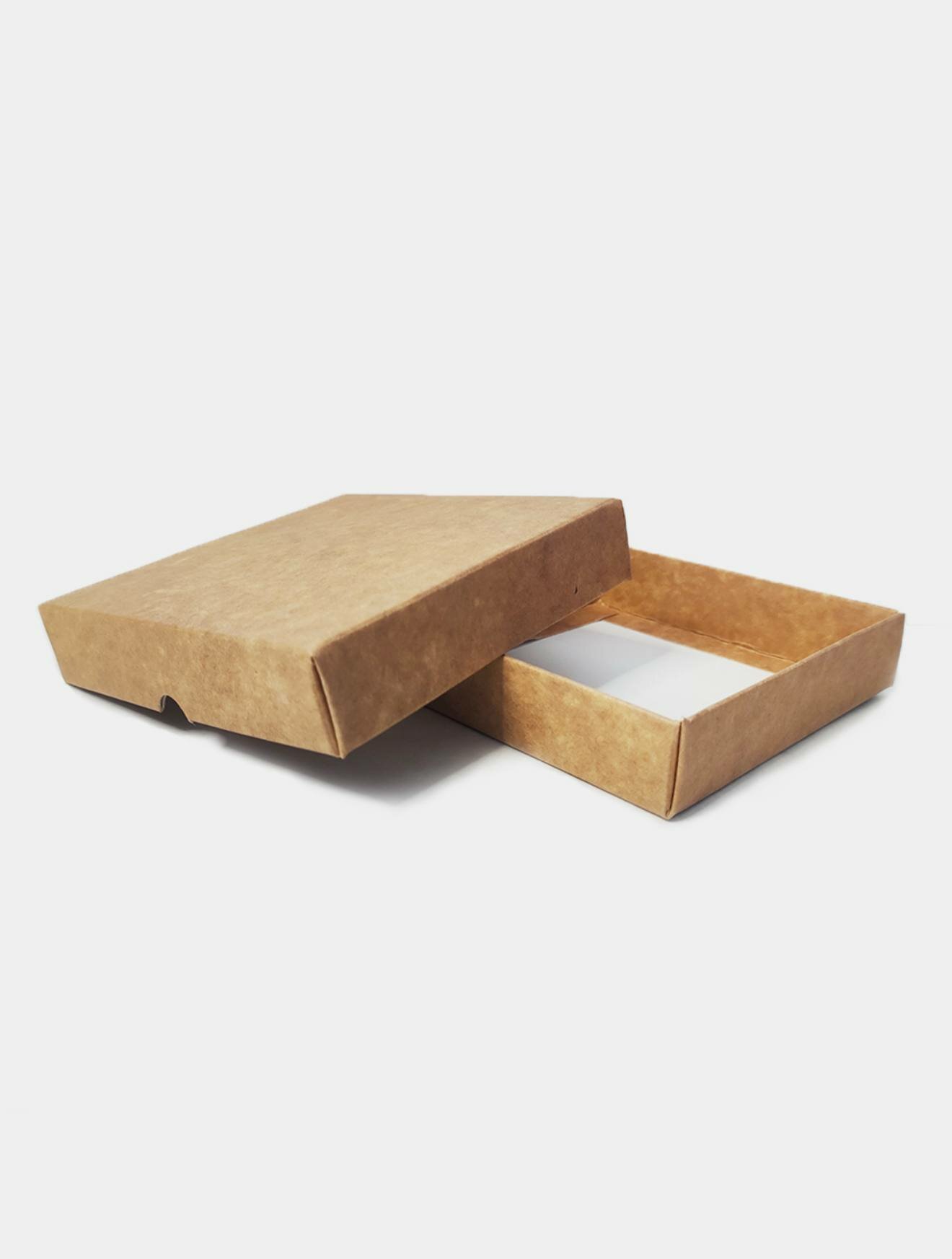 Подарочная коробка "Эко-Крафт" для праздников, бумага/картон, 15x15x6 см, прозрачная