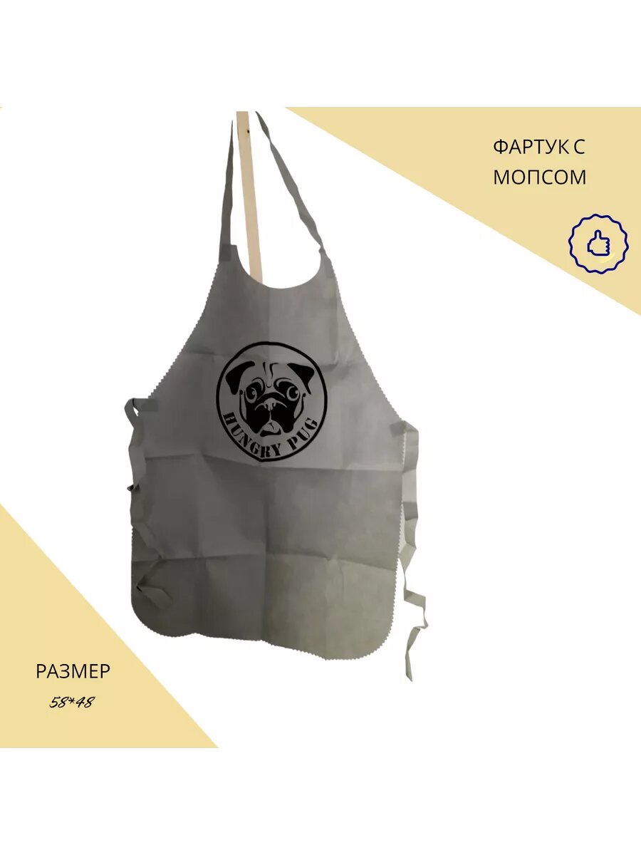 Фартук с мопсом — фото 1