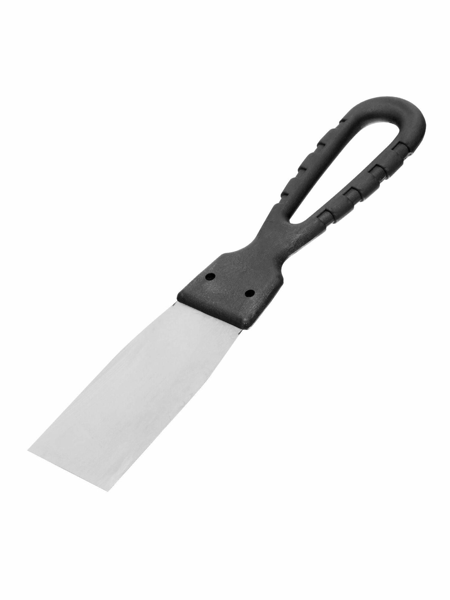 Шпательная лопатка из нержавеющей стали 40 мм пластмассовая ручка Сибртех 85430