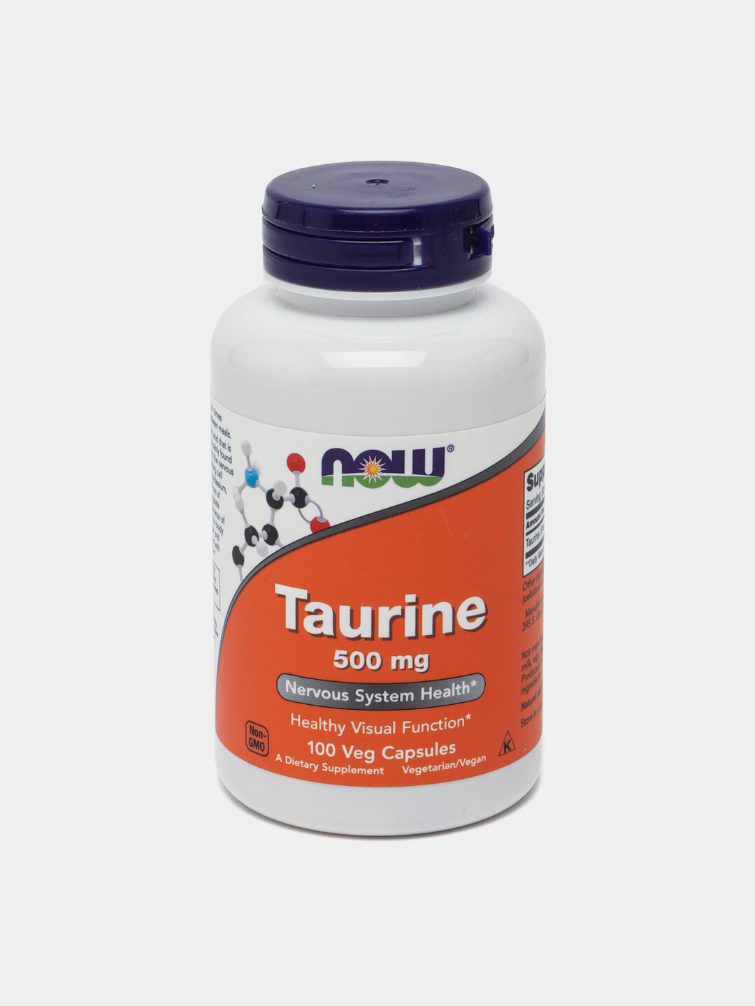 Комплекс аминокислот Now Foods Таурин, в капсулах, 500мг, 100шт