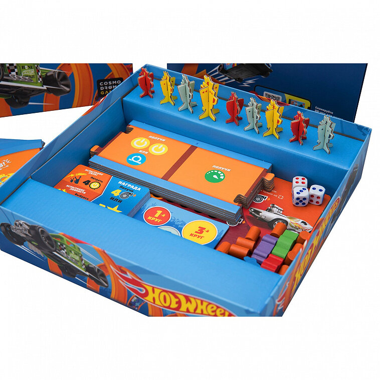 Настольная игра Hot Wheels "Возов принят!", от 6+, от 2 до 4 игроков — фото 1