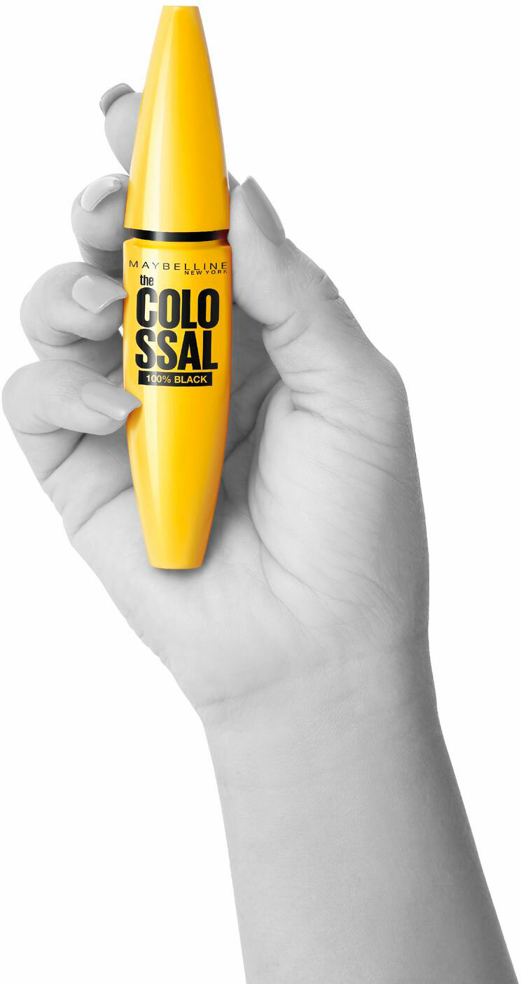 Тушь Maybelline Marvel "Colossal Volume" 100%, для объёма ресниц, чёрная, 8 мл — фото 1