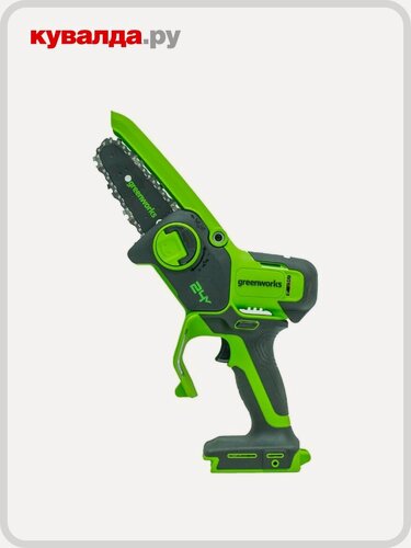 Изображение товара Пила цепная аккумуляторная GREENWORKS G24MCS10 10см 24V, без АКБ и ЗУ