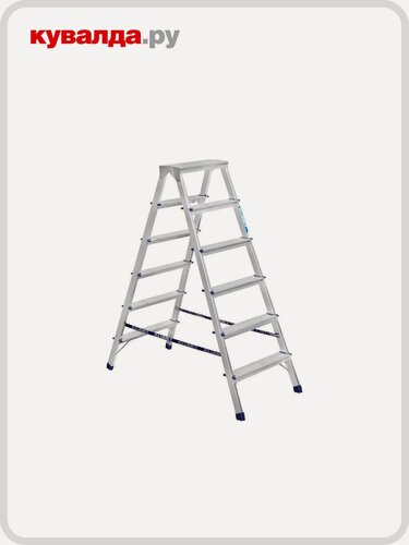 Изображение товара Стремянка алюминиевая алюмет AD 7206 6 ступеней двухсторонняя