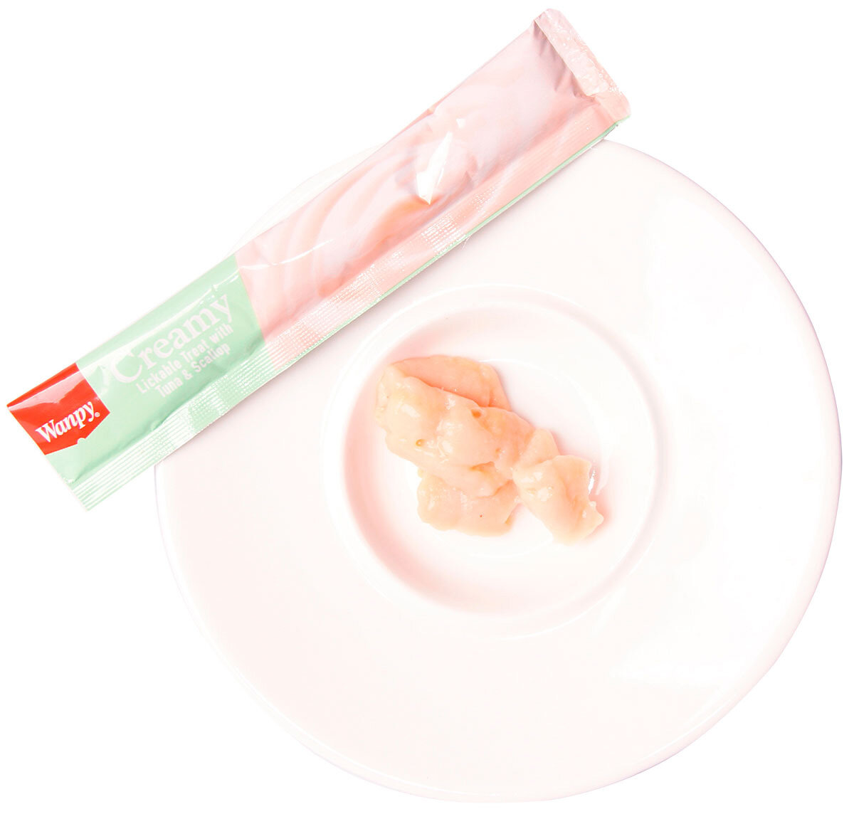 Изображение Лакомство WANPY CAT для кошек, нежное пюре с тунцом и гребешком, 70 г х 4 шт