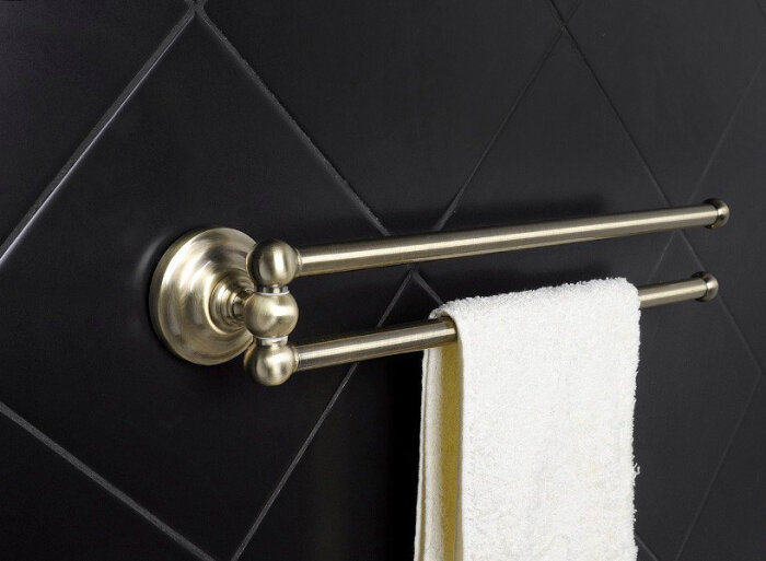 Полотенцедержатель Fixsen Retro FX-83802A двойной поворотный