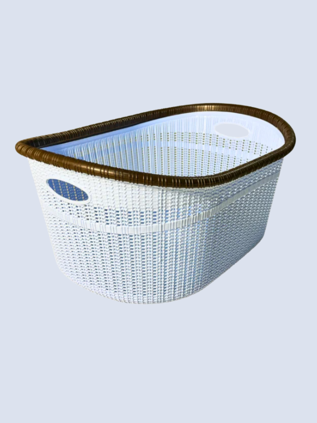 Большая прочная корзина для белья с удобными ручками и вентиляцией — фото 1