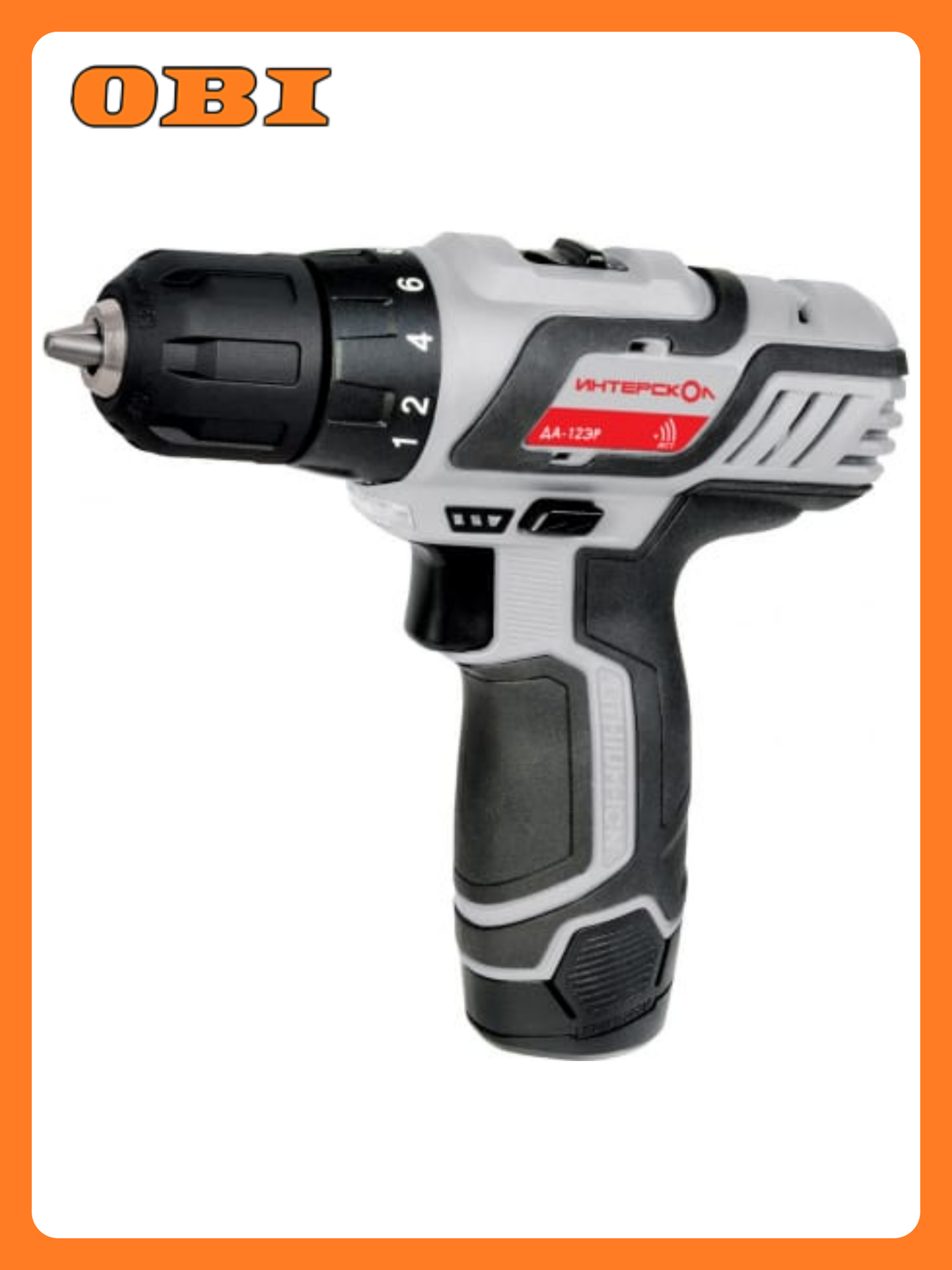 Дрель шуруповёрт Интерскол ДА 12ЭР  12В  2 аккумулятора  быстрозажимной патрон