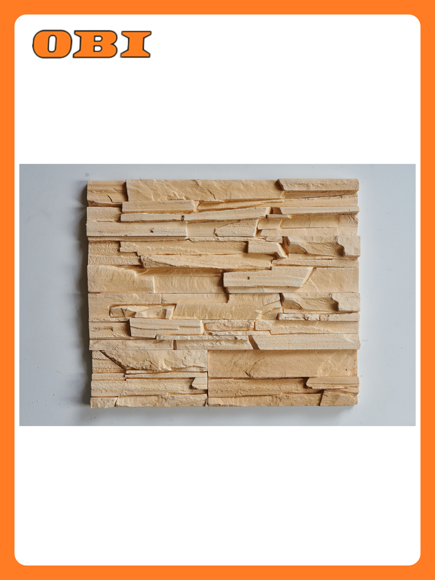 Гипс плитка Евролит Виконт 47х11 см 1 кв. м имитация камень белый