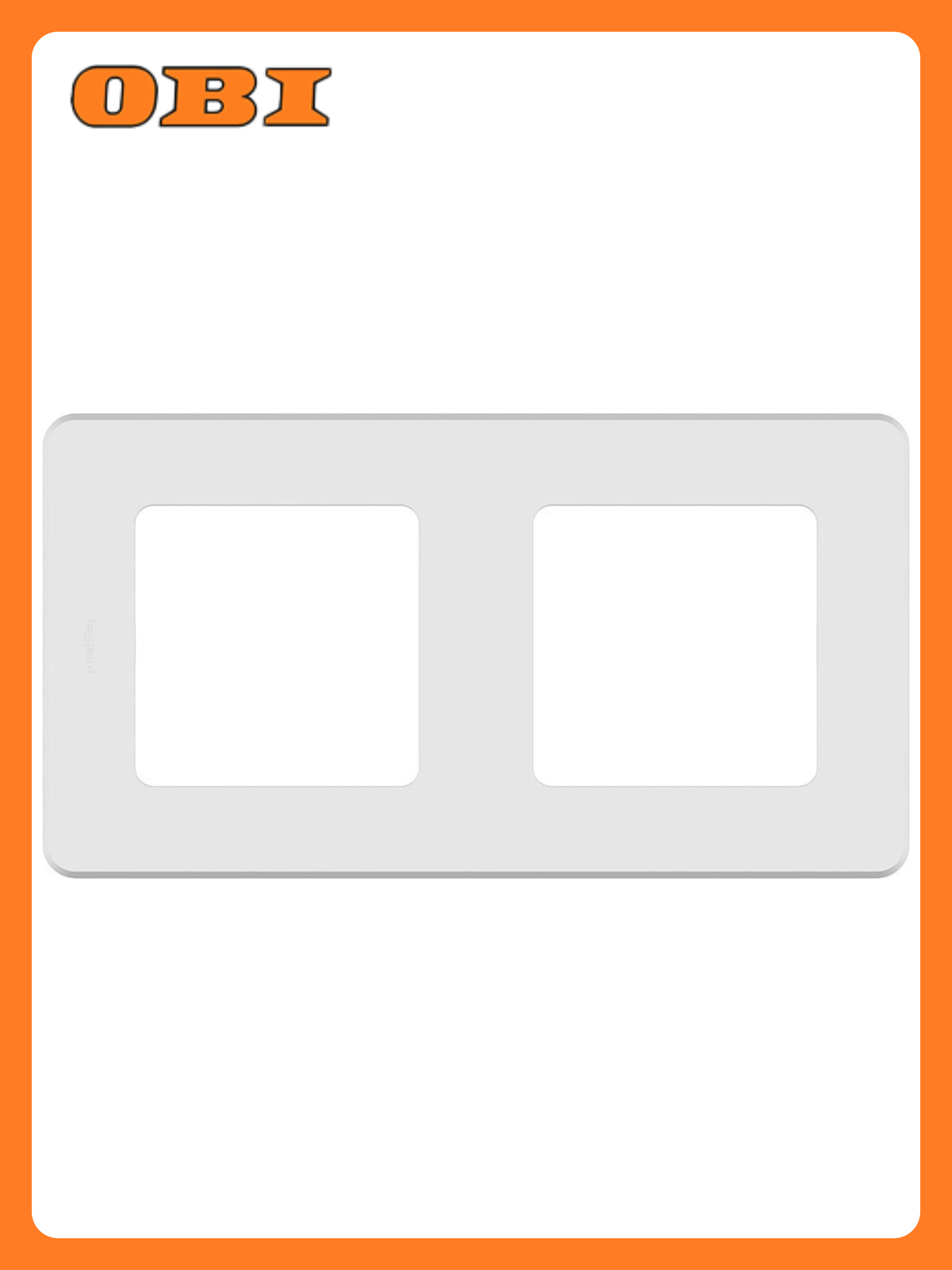 Рамка Legrand Inspiria 2 поста белый