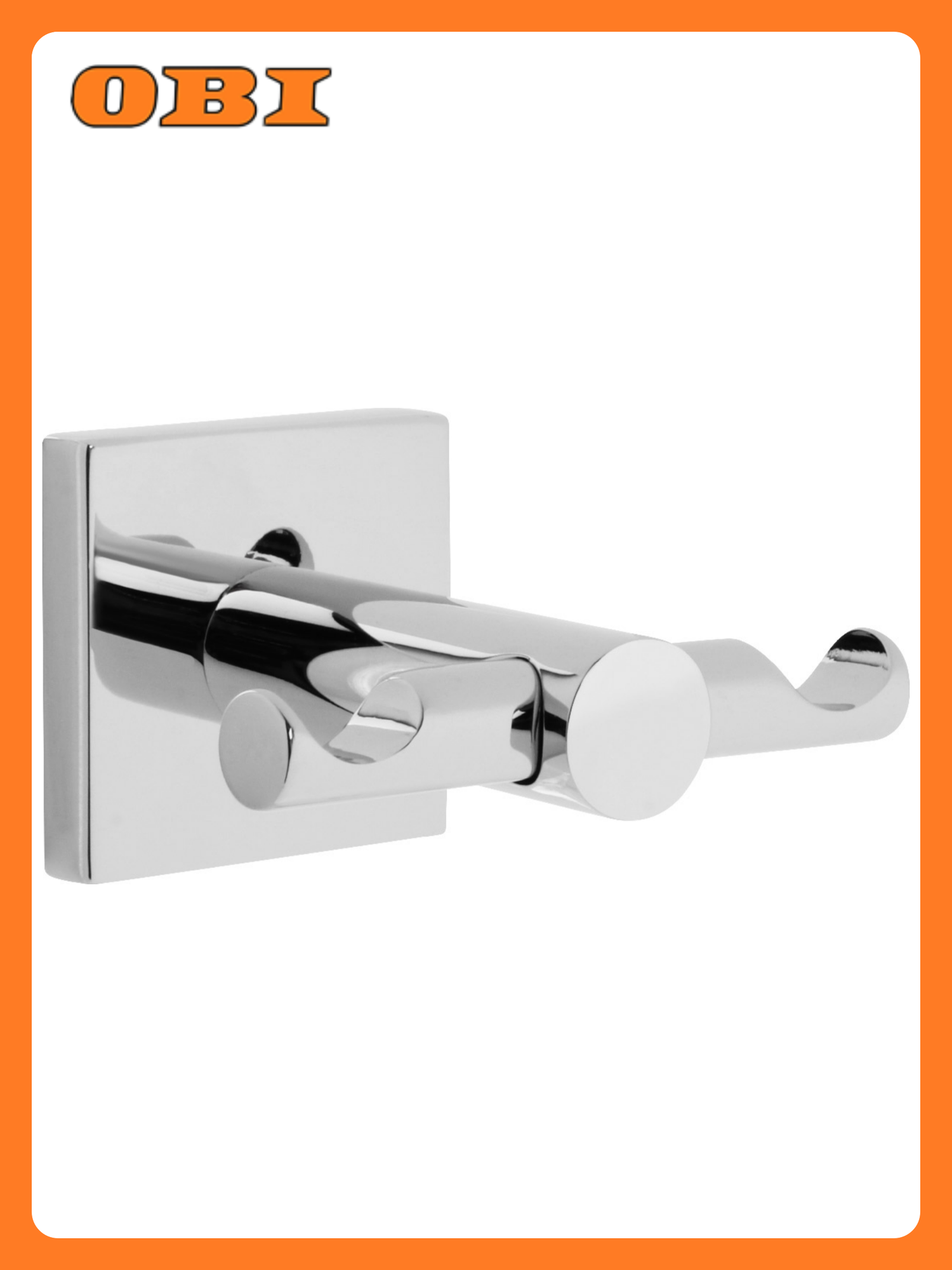 Крючок Fixsen Lux Chrome двойной нержавеющая сталь хромированное покрытие 1 шт