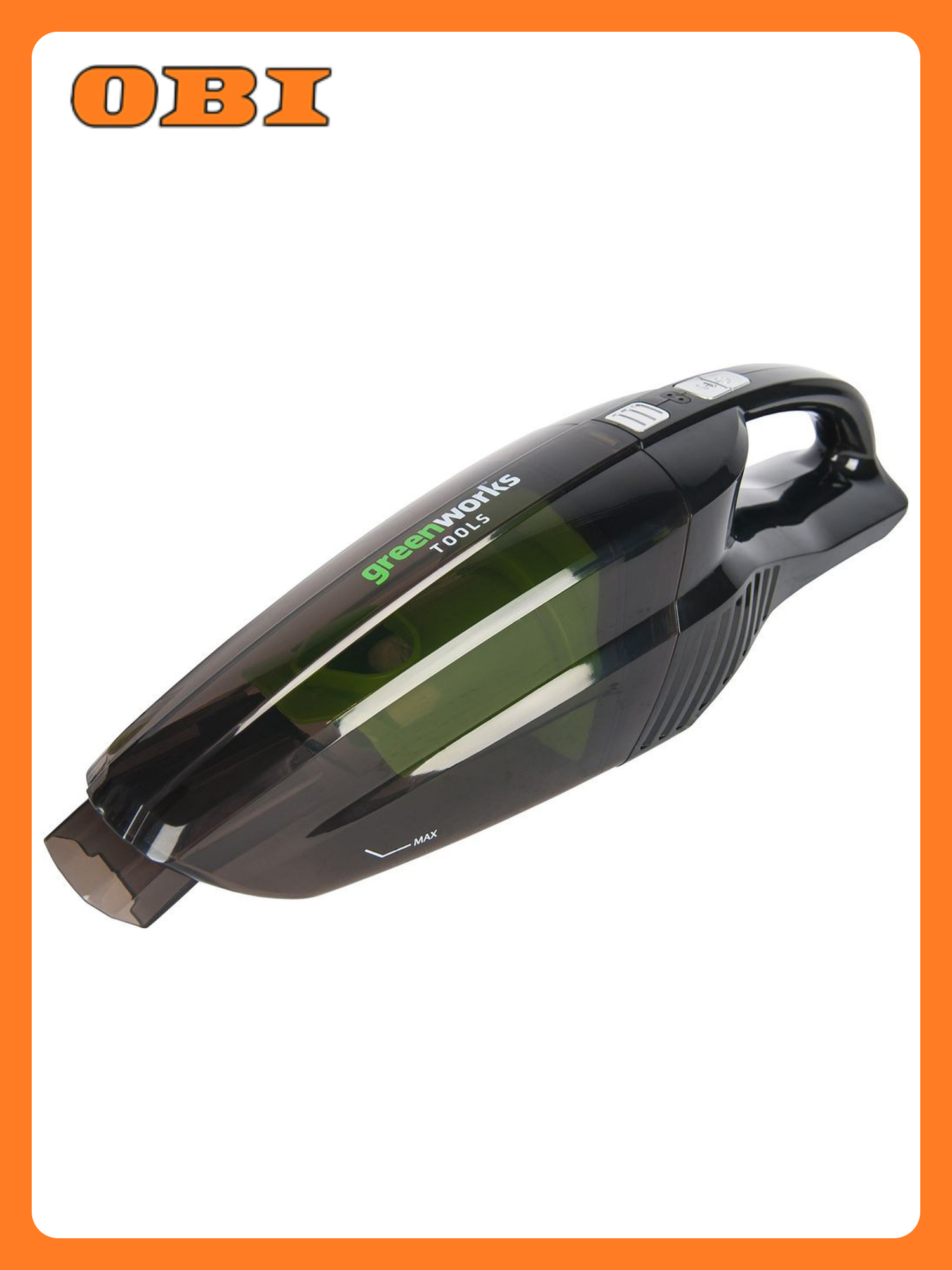 Пылесос ручной аккумуляторный Greenworks G24HV 24 В без АКБ и З/У (4700007)