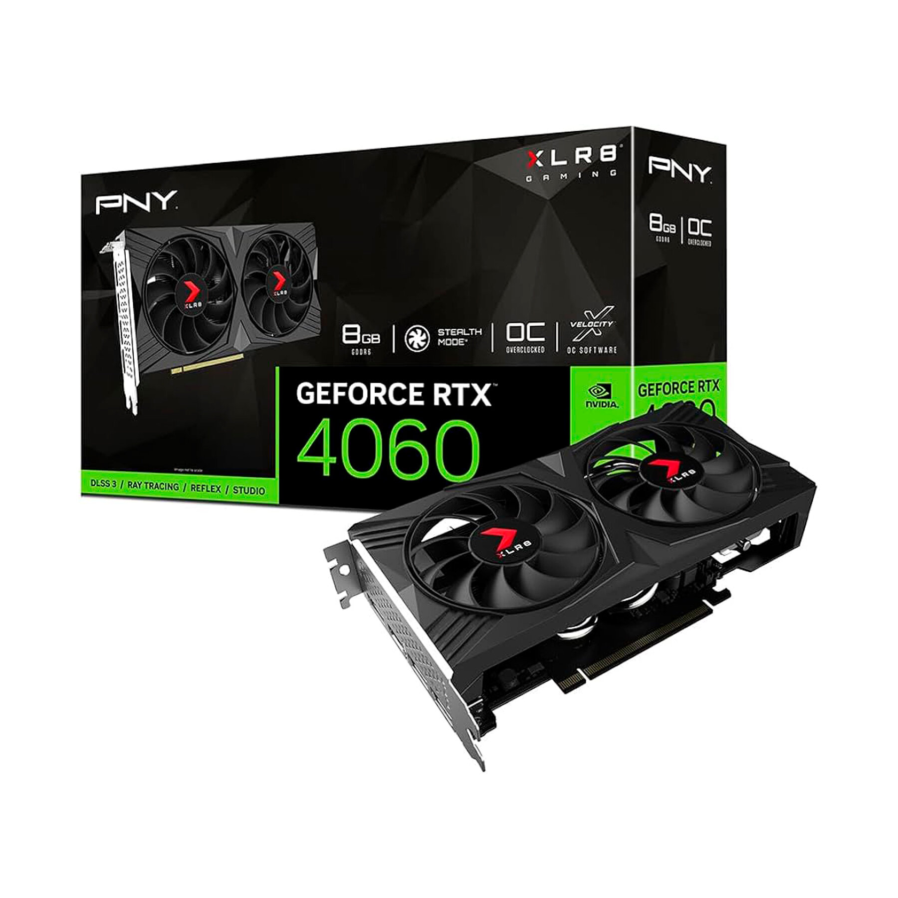 PNY - 8GB GeForce RTX4060Ti Verto GDDR6 128bit DP HDMI (VCG4060T8DFXPB1-O)