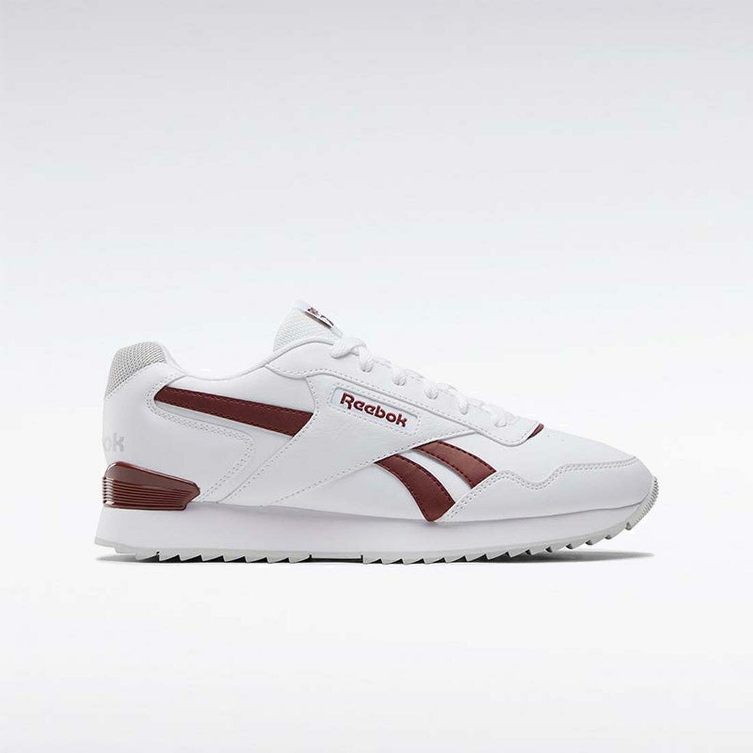 Кроссовки Reebok Glide Ripple Clip, размер 11,5 US, белый/бордовый/серый — фото 1