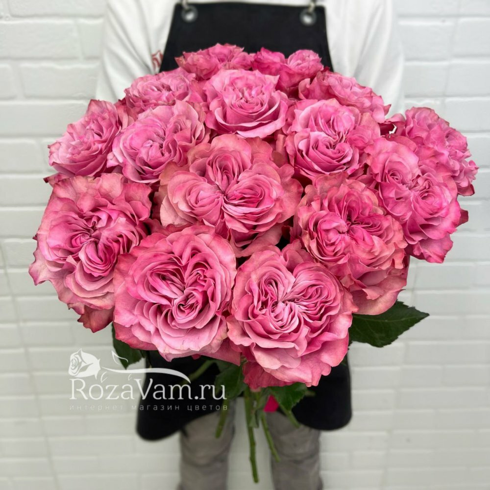 Розы Эквадор Кантри Блюз 15 штук в букете 50 см Q187 RozaVam