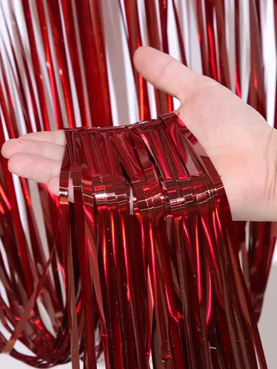 Декоративный занавес шампань- дождик для фотозоны, праздника, на новый год, день рождения 2 * 1 м