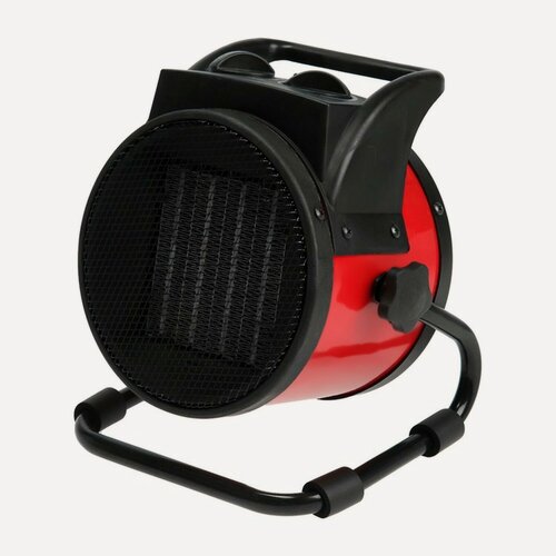 Изображение товара Тепловая пушка ЛОМ, электрическая, 220 В, 1000/2000 Вт, до 60 м2, 100 м3/час