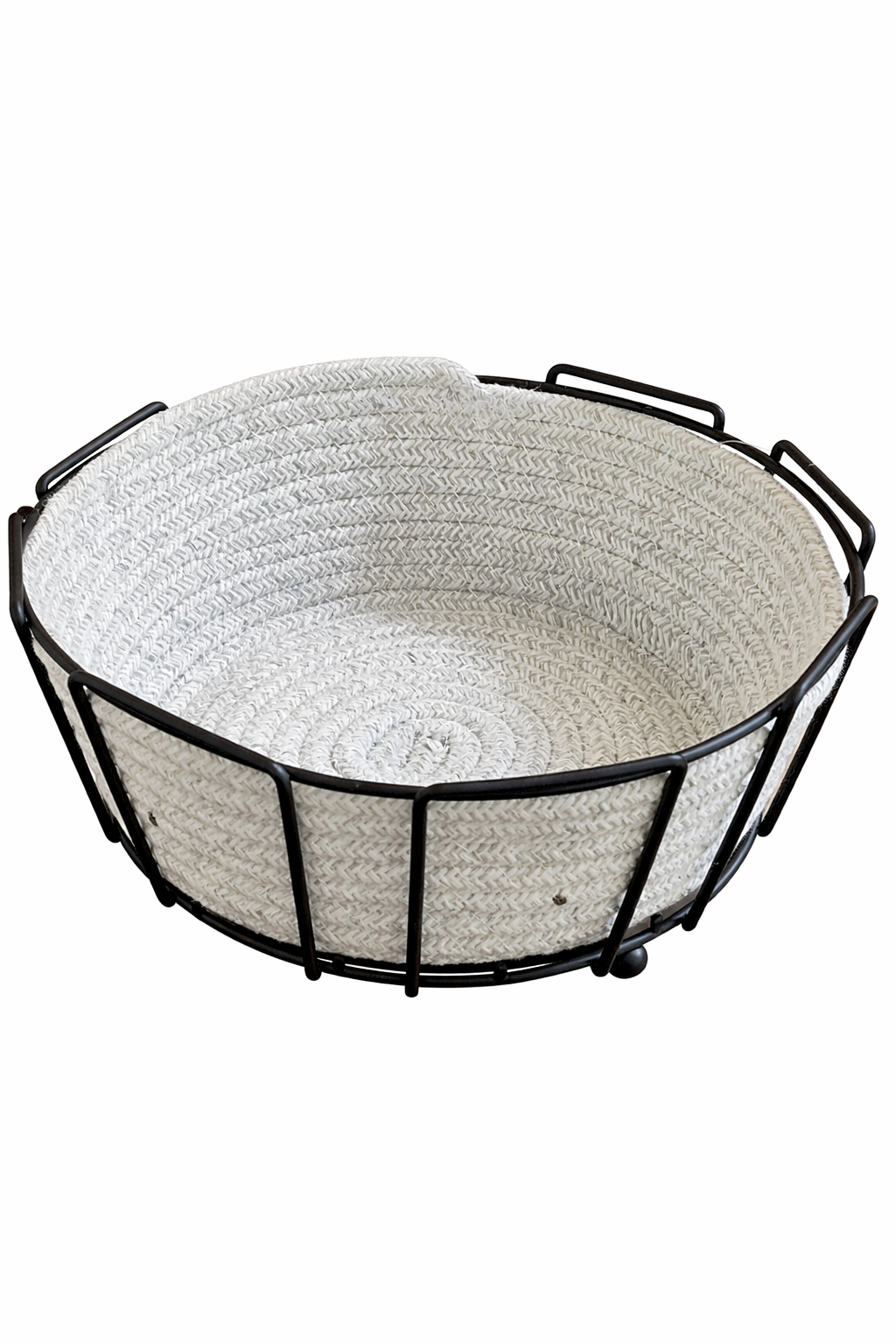 Корзина универсальная с золотистой металлической подставкой для хлебы, фруктов и другие.