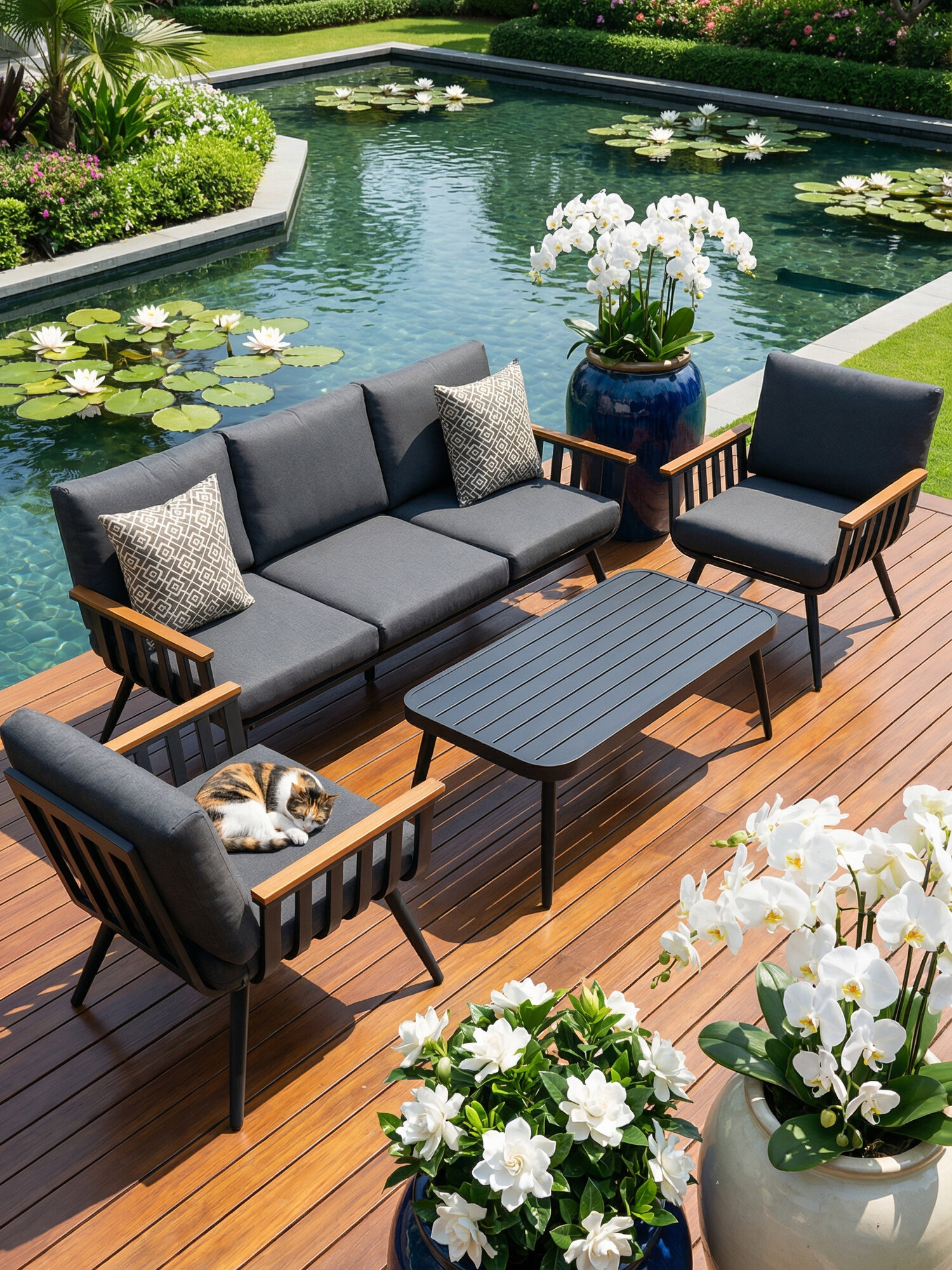 Комплект из алюминия Круиз (Cruise), темно-серый