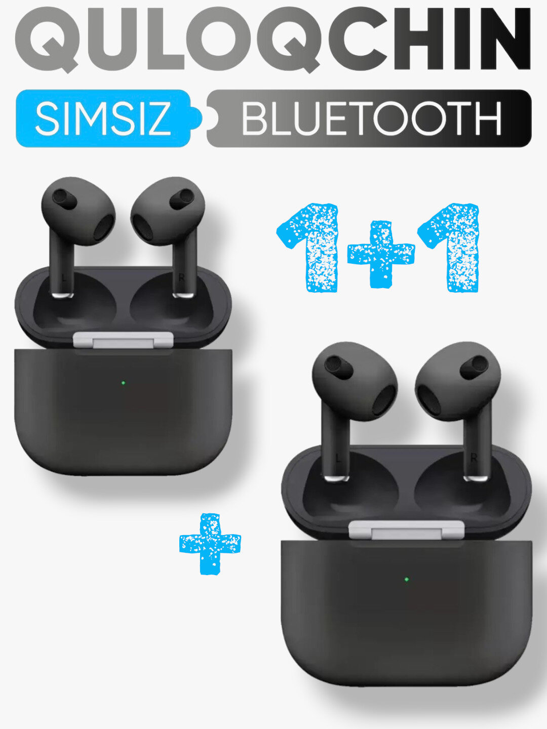 Беспроводные наушники Pods 3 + Airpods 3/Беспроводные наушники Airpods 3 + Airpods 3 black