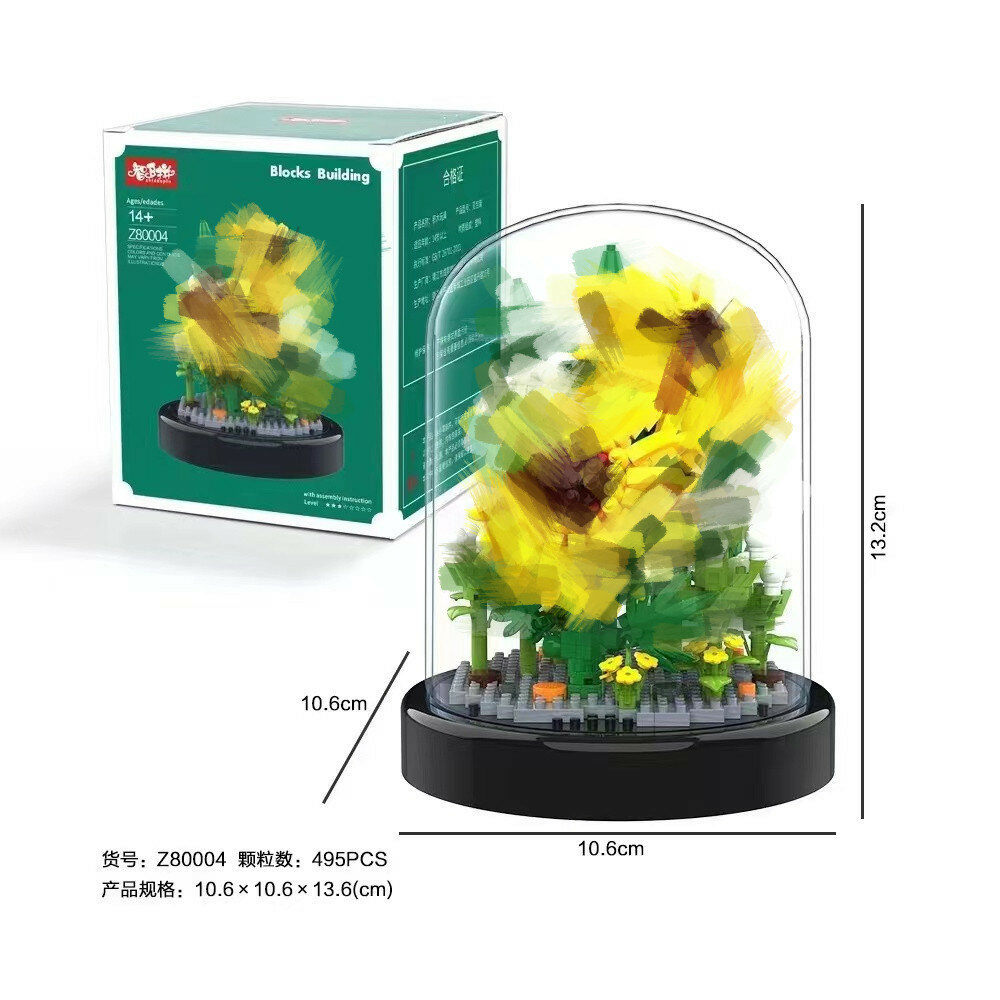 Zhiying мелкие частицы детские развивающие игрушки собранные пластиковые строительные блоки 2775-2778 с дисплеем оптом